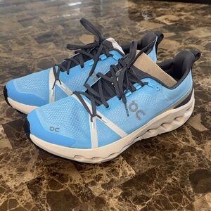 On Running Men's Light Blue and Black Cloudswift Athletic Shoes